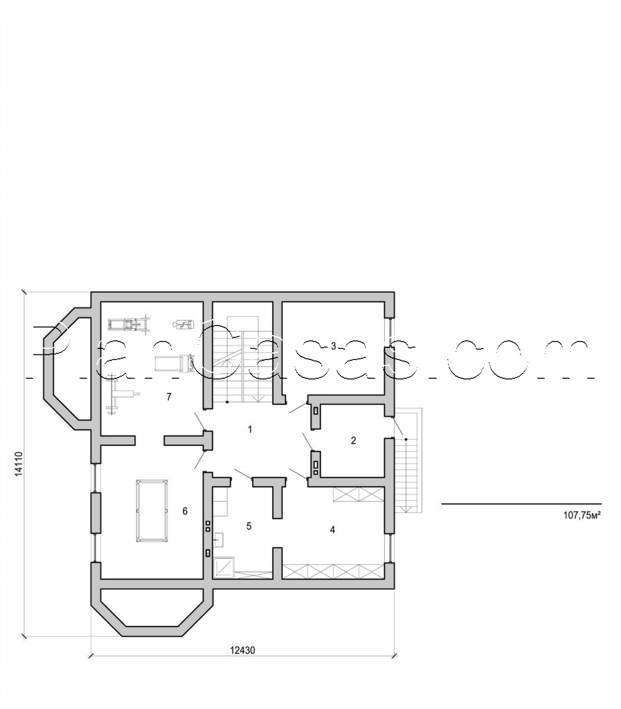 Visualization gallery - Two storey house