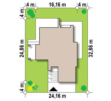 Visualization gallery - Two-story flat-roof mansion