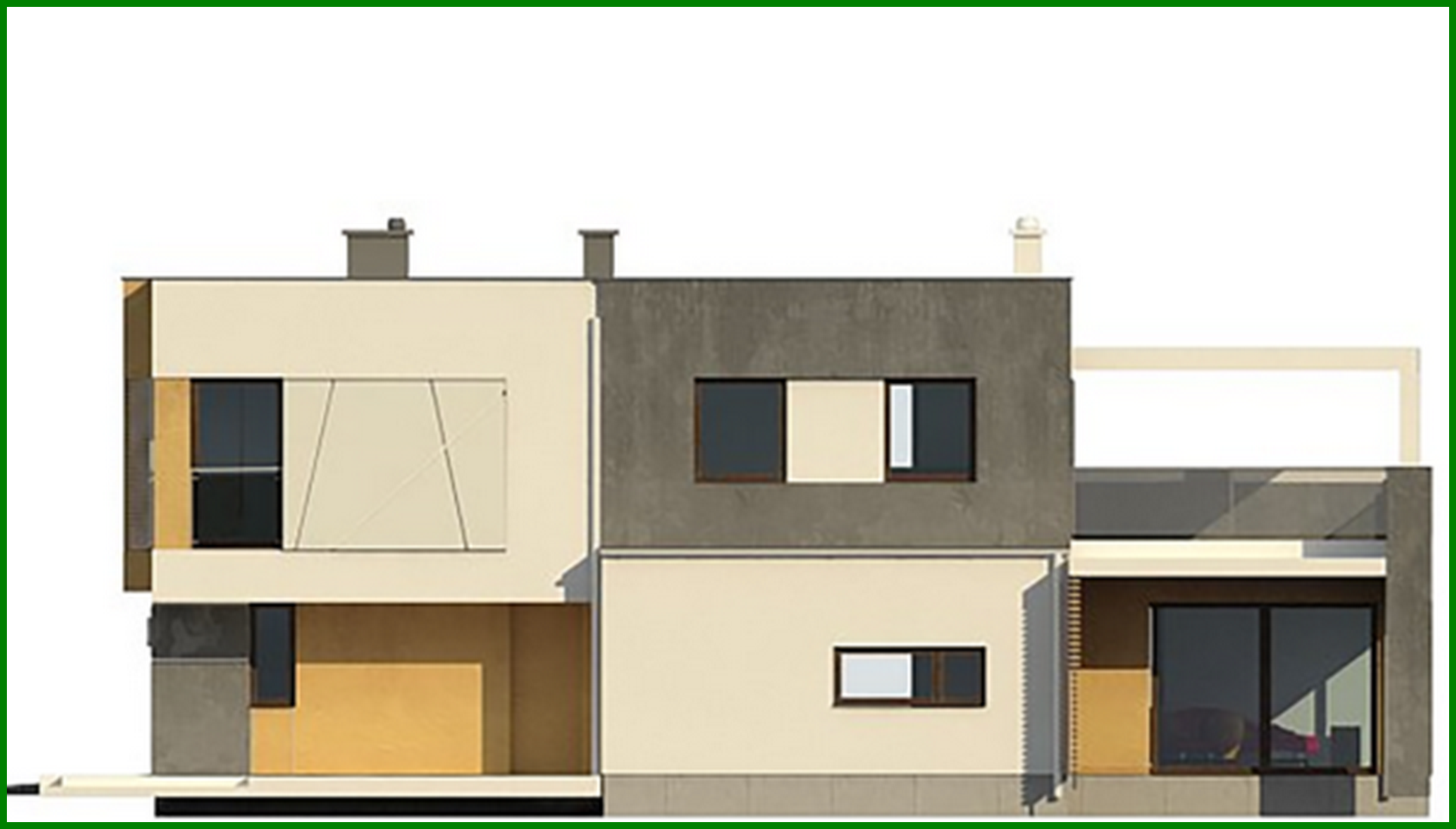 Visualization gallery - Ultra-Modern Flat-Roof Country Mansion