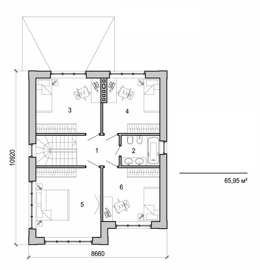 Visualization gallery - Two storey cottage