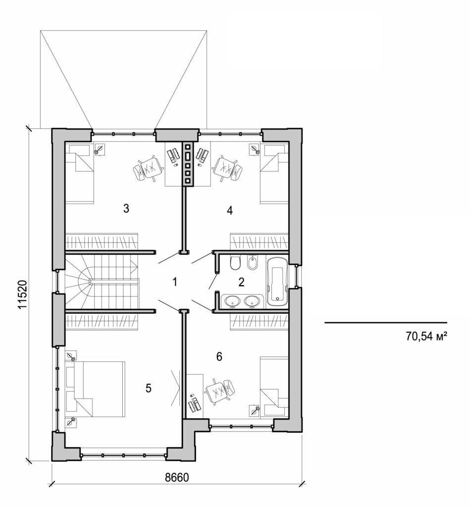 Visualization gallery - Two storey cottage