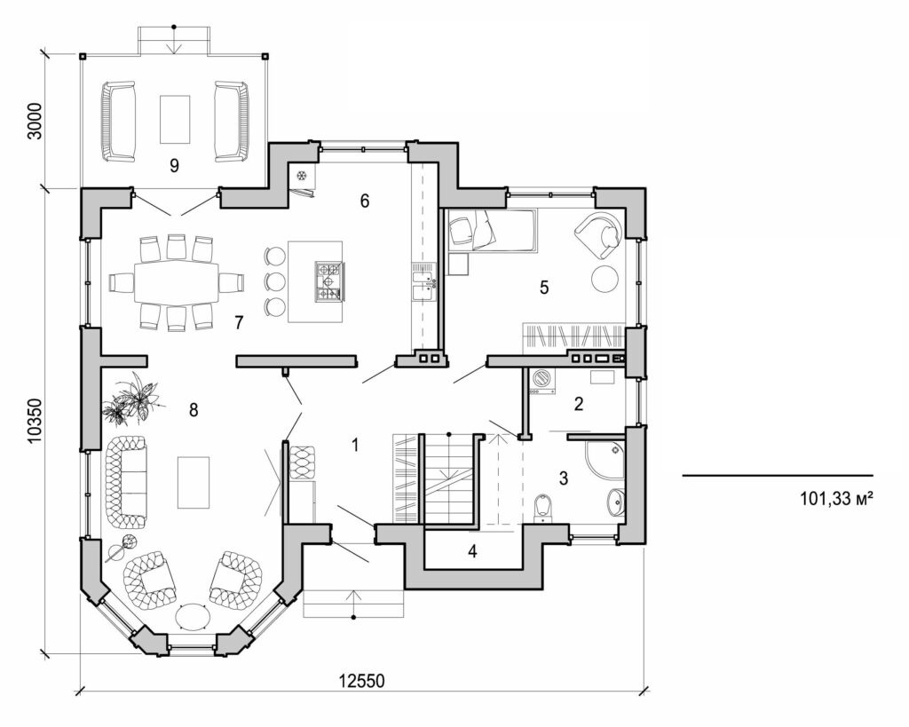 Visualization gallery - Two storey cottage