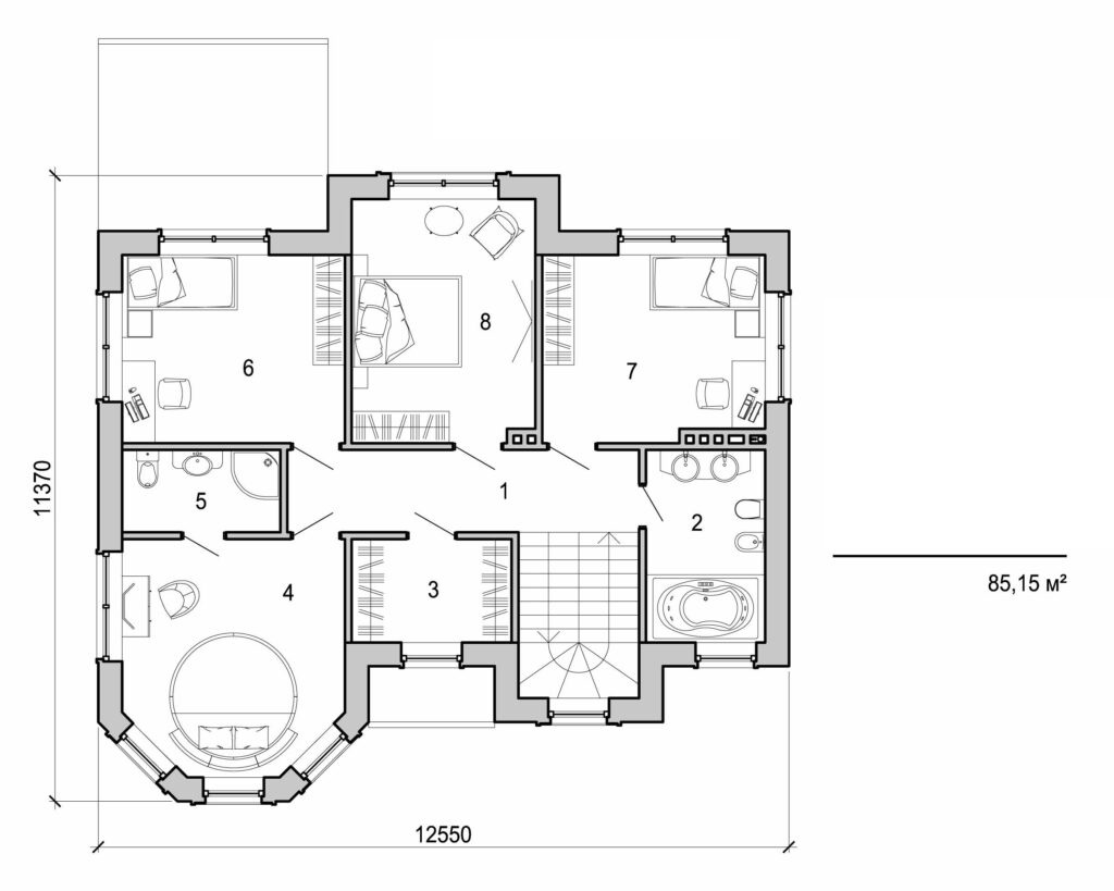 Visualization gallery - Two storey cottage