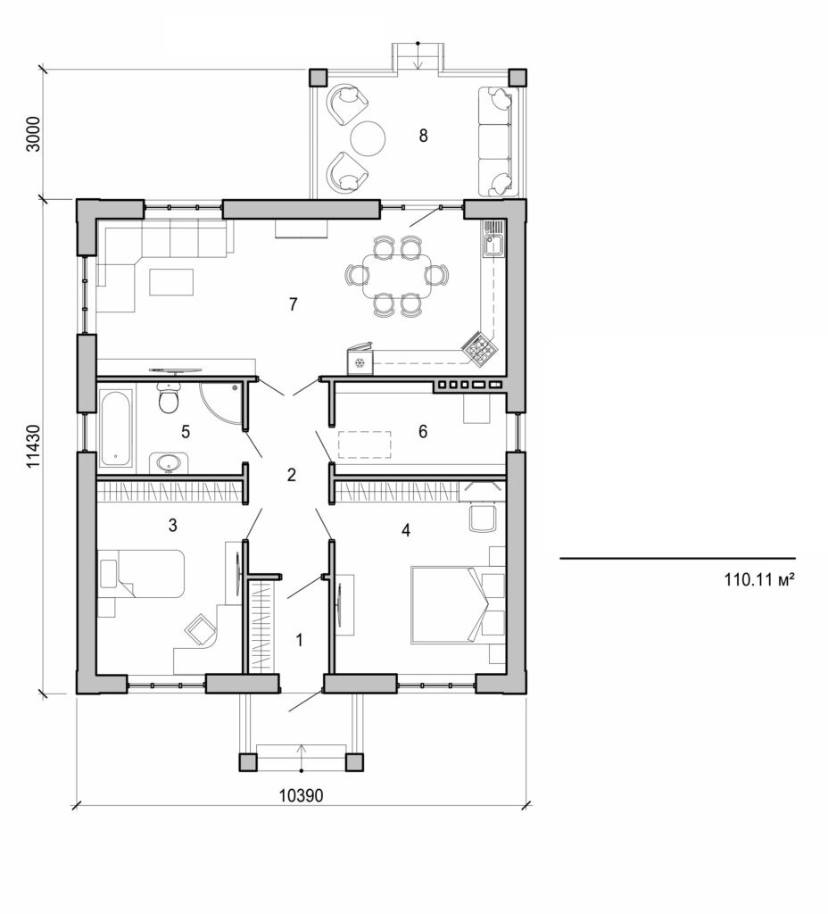 Visualization gallery - One storey house