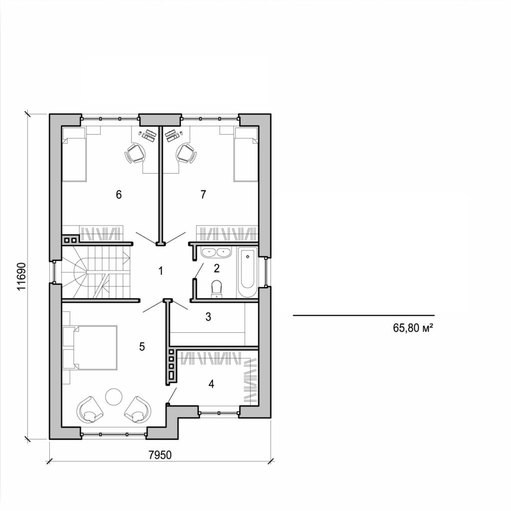 Visualization gallery - Two storey house