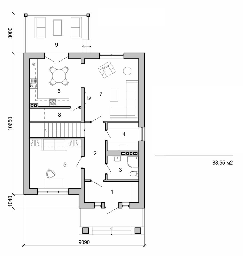 Visualization gallery - Two storey house