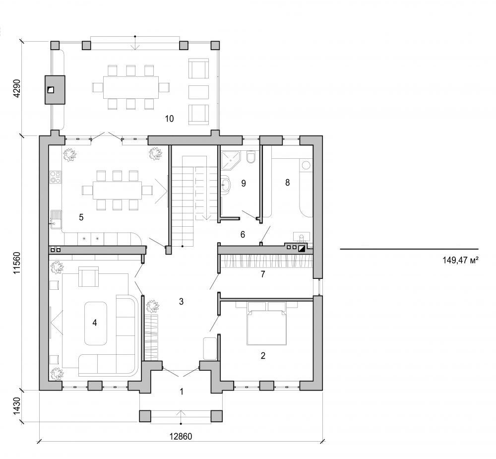 Visualization gallery - Two storey house