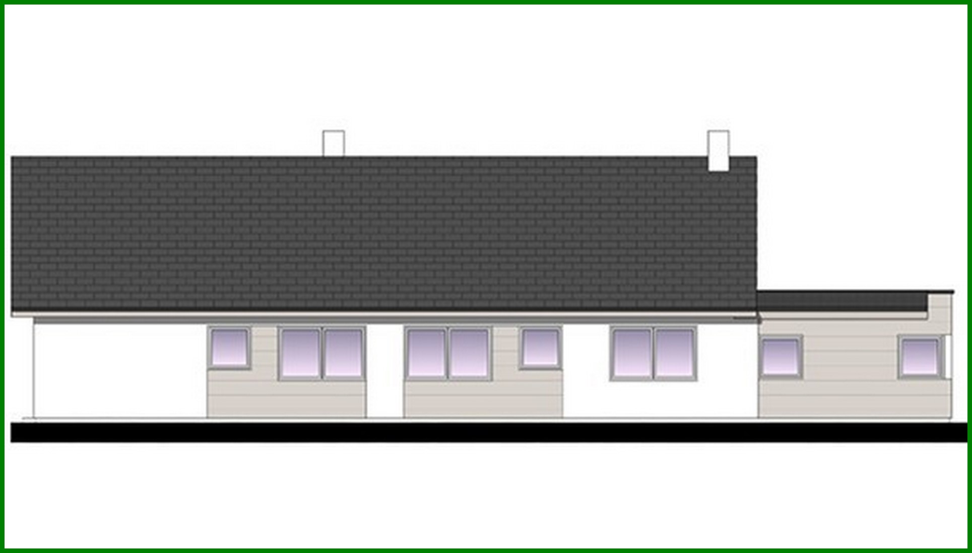 Visualization gallery - One-story apartment building with attic and terrace