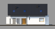 Visualization gallery - Two-storey stylish house with two balconies