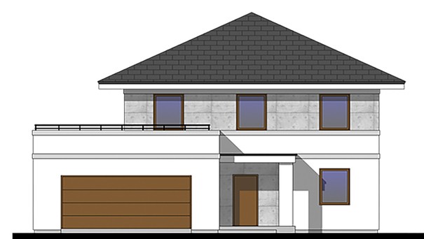 Visualization gallery - Beautiful residential mansion with a spacious terrace