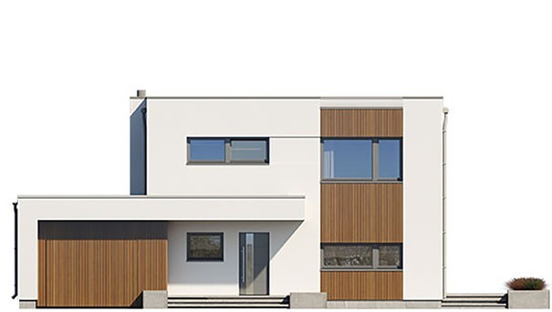 Visualization gallery - Modern stylish two-story house