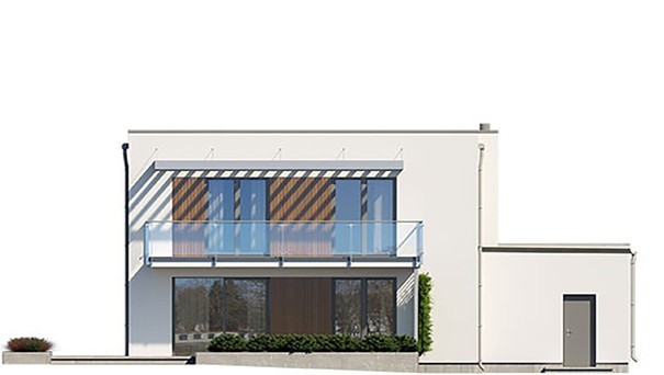 Visualization gallery - Modern stylish two-story house