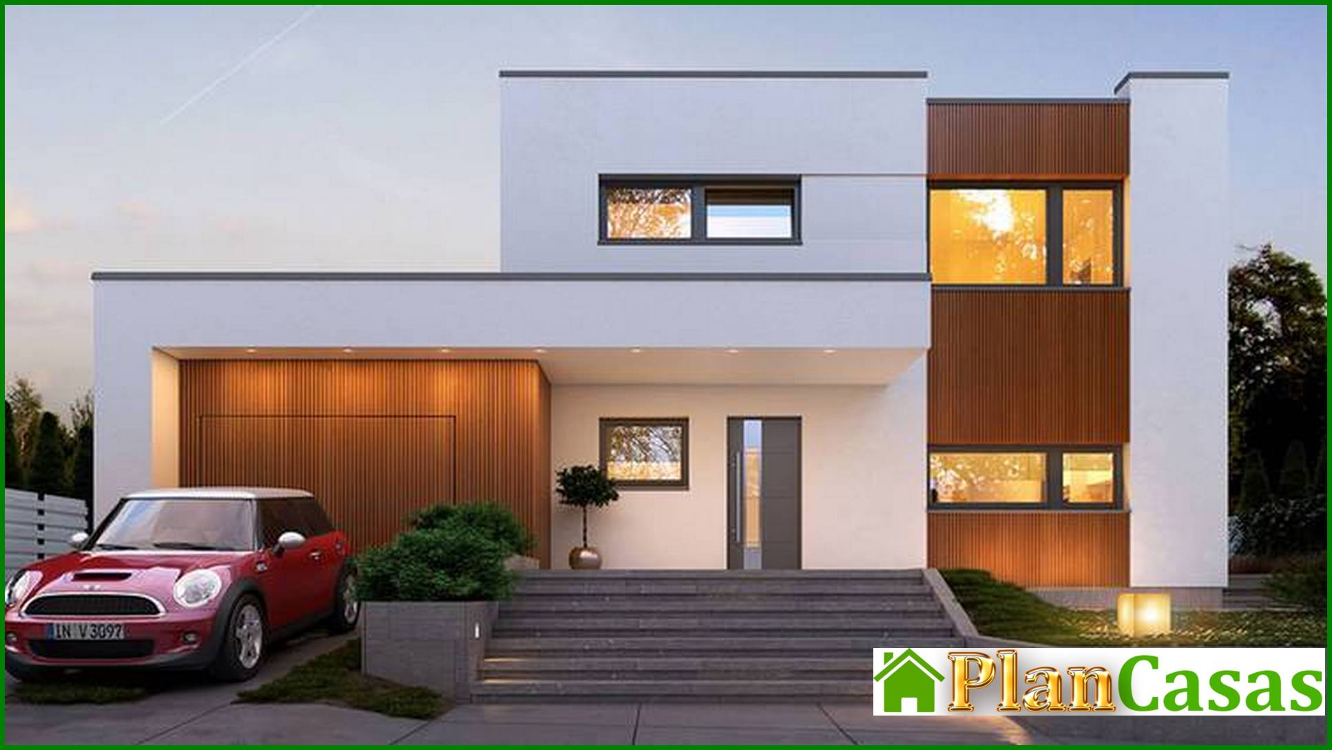 Visualization gallery - Modern stylish two-story house