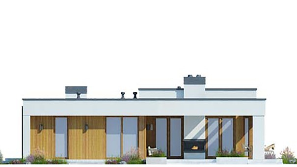 Visualization gallery - Modern house with three bedrooms and three bathrooms
