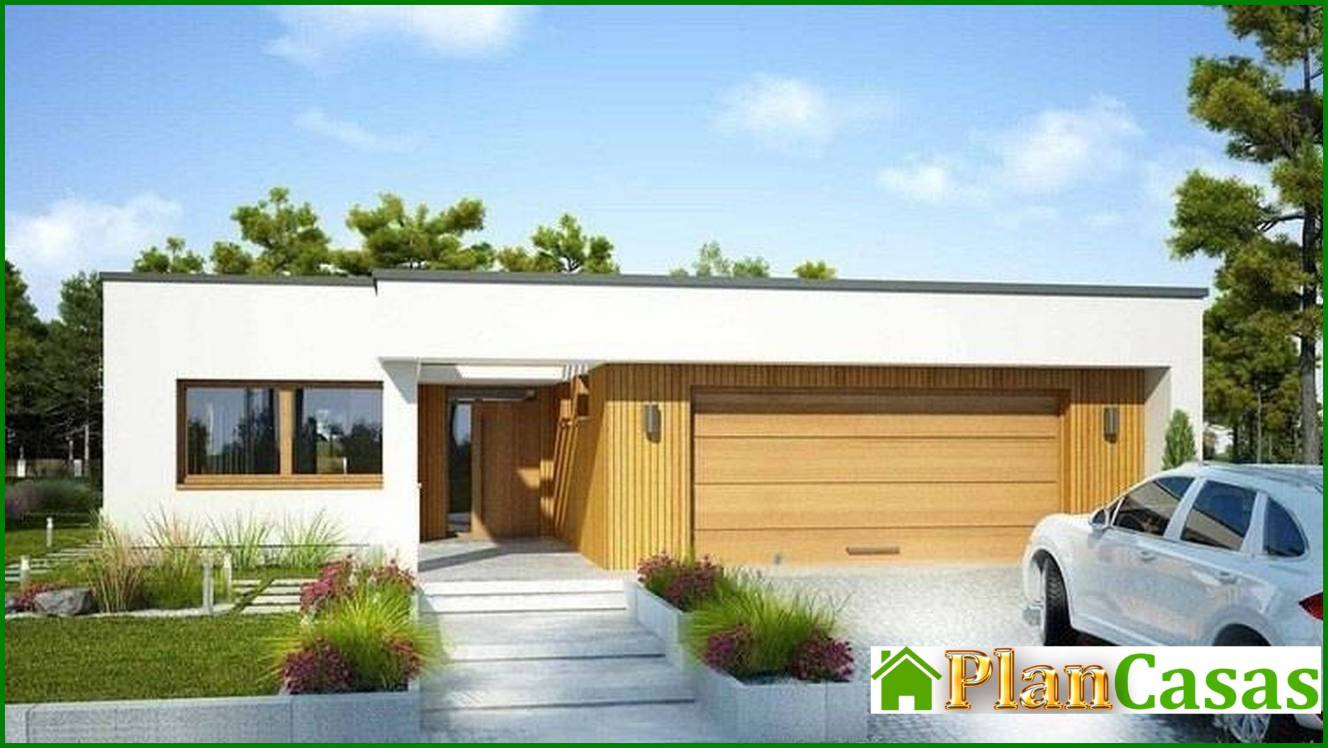 Visualization gallery - Modern house with three bedrooms and three bathrooms