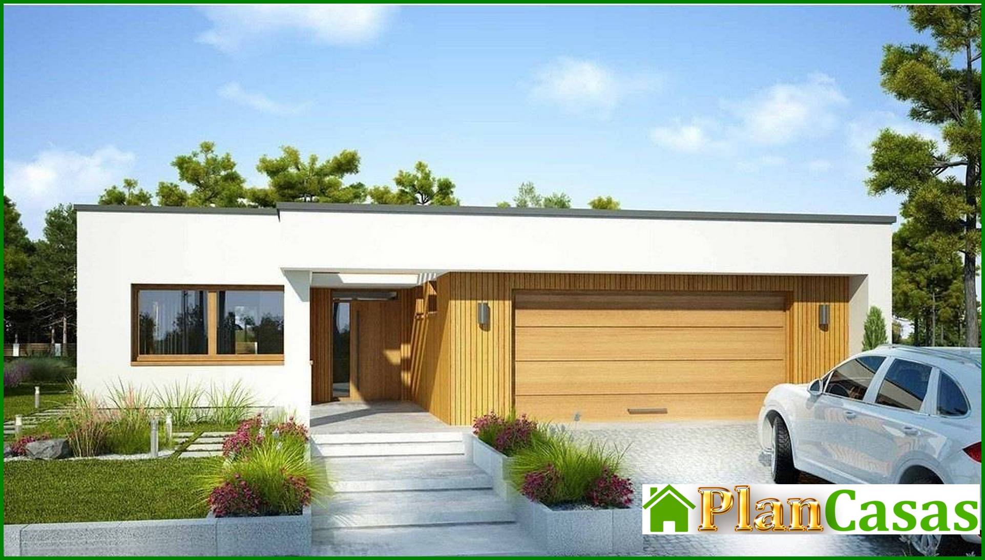Visualization gallery - Modern house with three bedrooms and three bathrooms