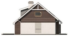 Visualization gallery - The project of a large house with an attic, a garage for two cars