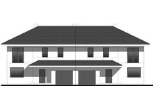 Visualization gallery - The project of a two-story townhouse