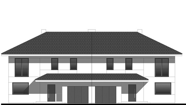 Visualization gallery - The project of a two-story townhouse