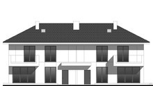 Visualization gallery - The project of a two-story townhouse