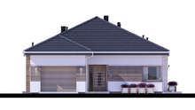 Visualization gallery - The project of a one-story house with artificial stone decor