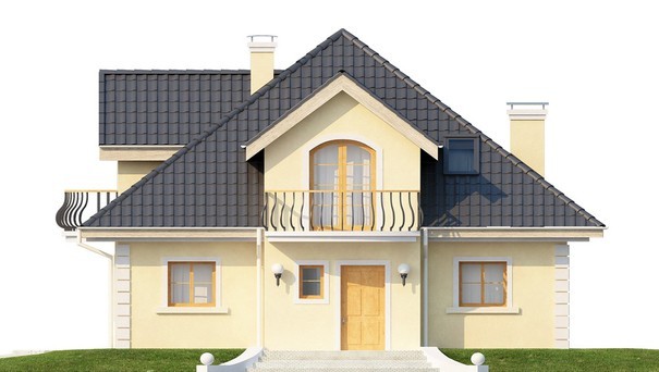 Visualization gallery - Project of a classic house with an attic