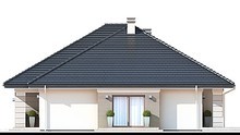 Visualization gallery - One-storey house with an open spacious terrace