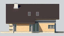 Visualization gallery - The project of a two-story cottage with a second light