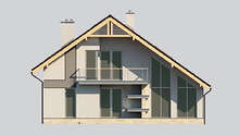 Visualization gallery - The project of a two-story cottage with a second light