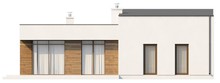 Visualization gallery - Design of a modern cottage with a glazed living room