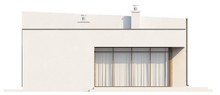 Visualization gallery - Design of a modern cottage with a glazed living room