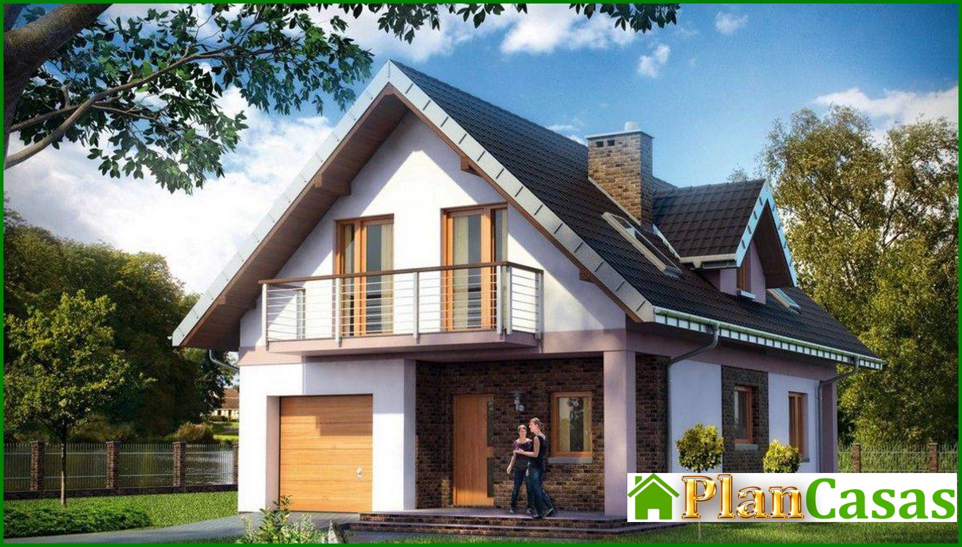 Visualization gallery - Beautiful country house with two floors and five rooms