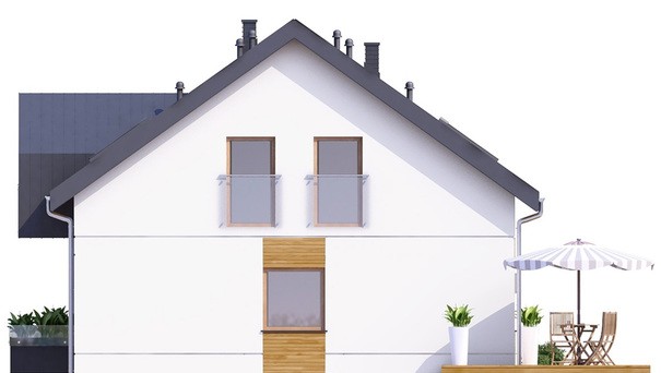 Visualization gallery - Modern apartment building with an office on the ground floor
