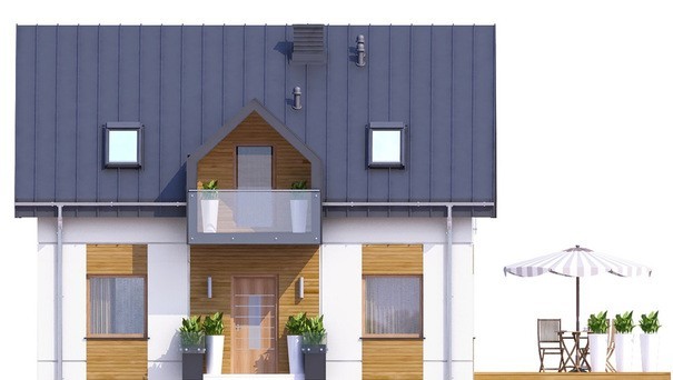Visualization gallery - Modern apartment building with an office on the ground floor