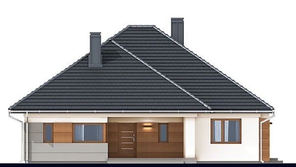 Visualization gallery - Modern residential cottage with an attic