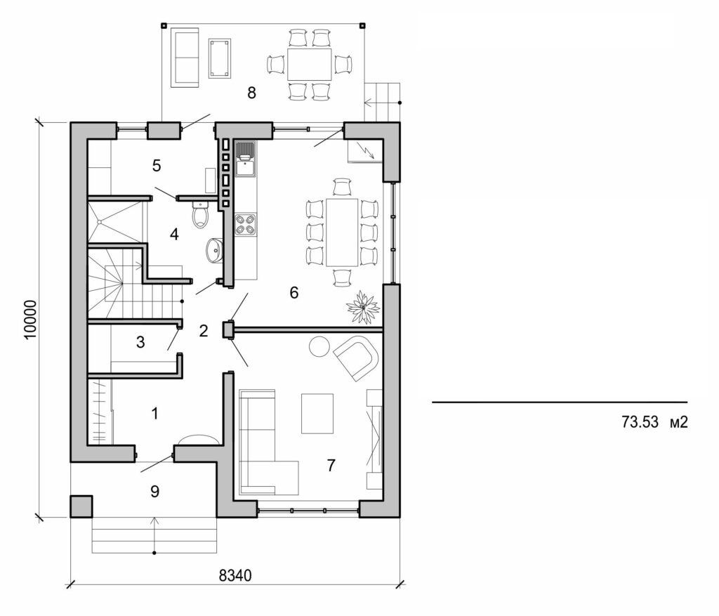 Visualization gallery - Two storey stylish house