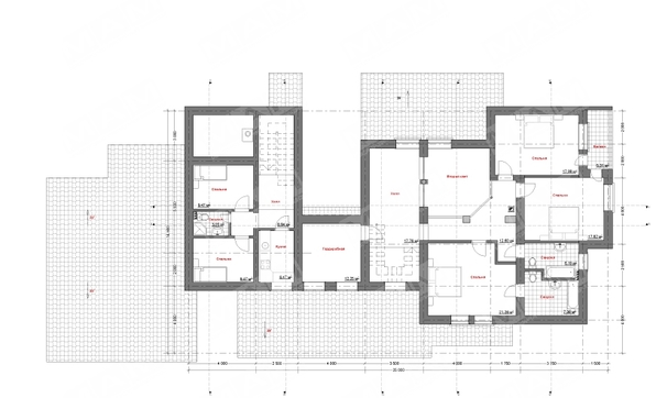 Visualization gallery - The architectural project of a huge country house