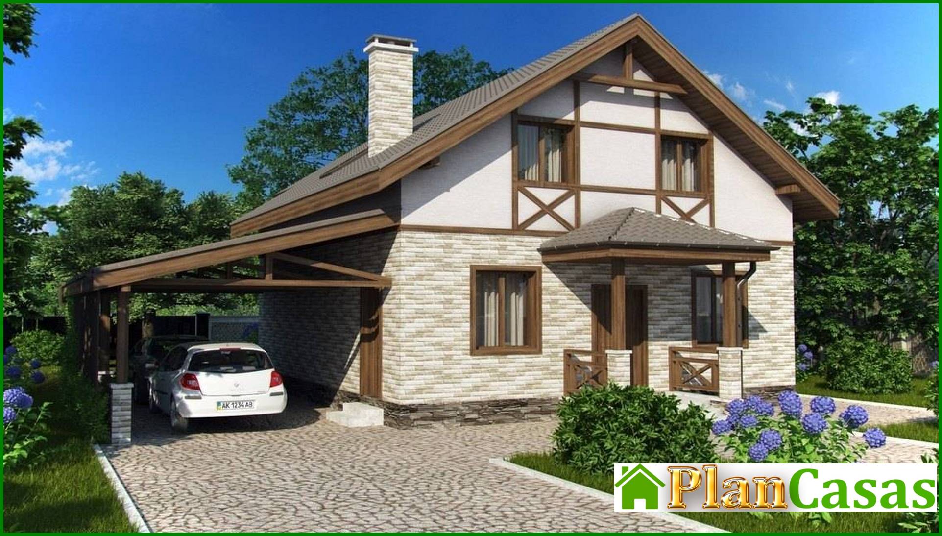 Visualization gallery - Compact house 8 * 9 of the European style