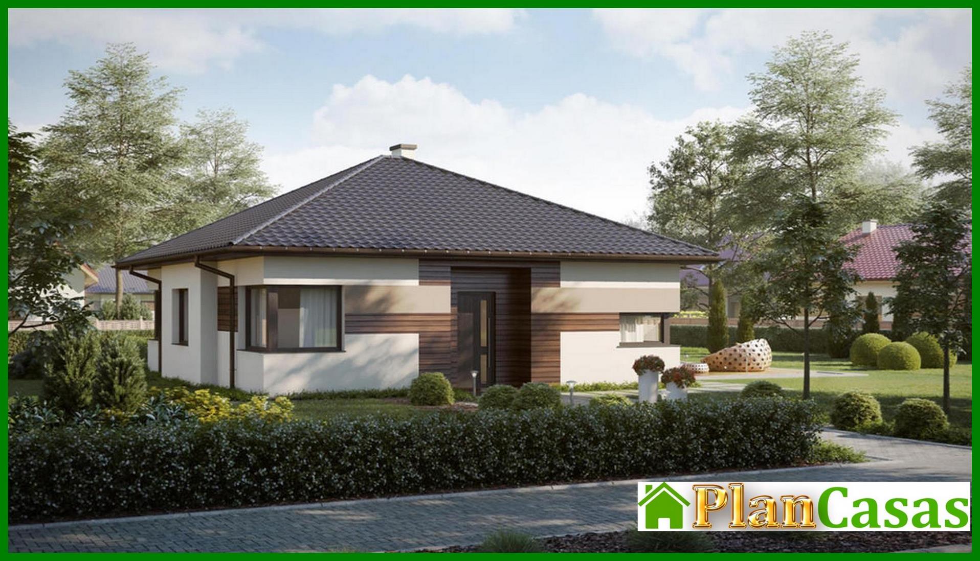 Compact residential project with a spacious living room house plan