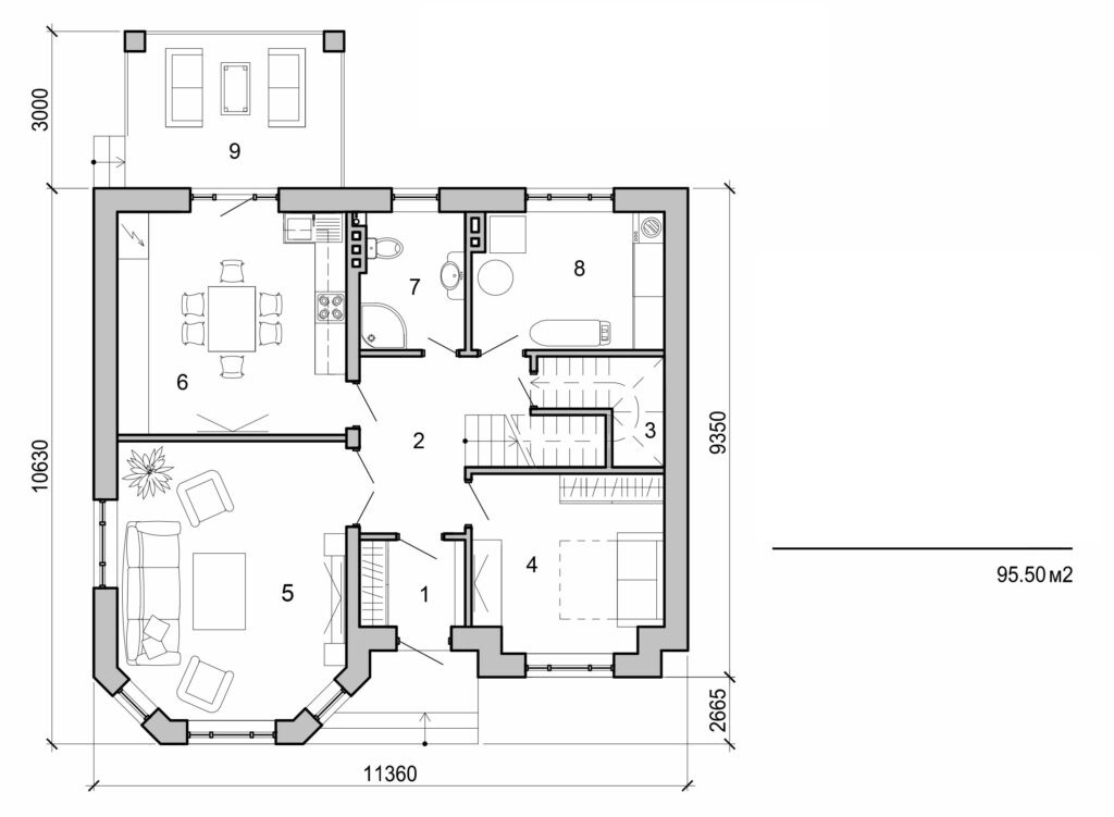 Visualization gallery - Two storey cottage