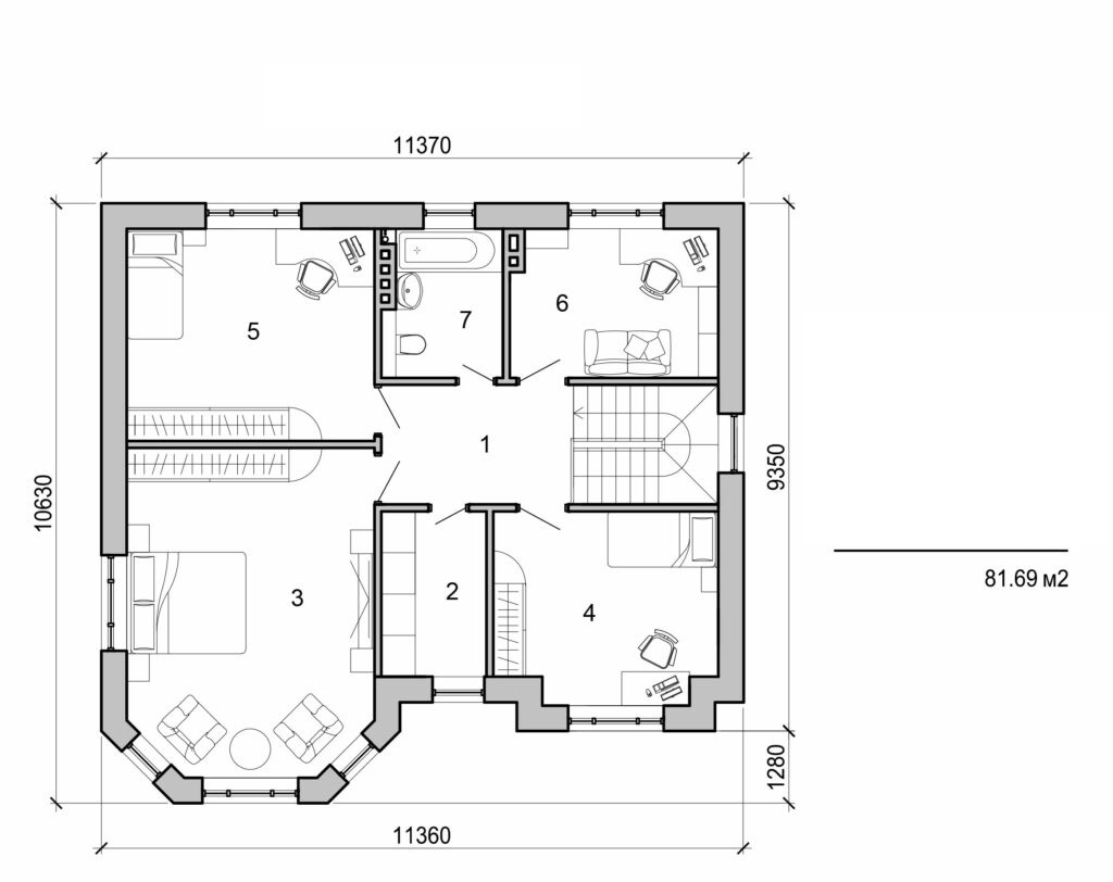 Visualization gallery - Two storey cottage