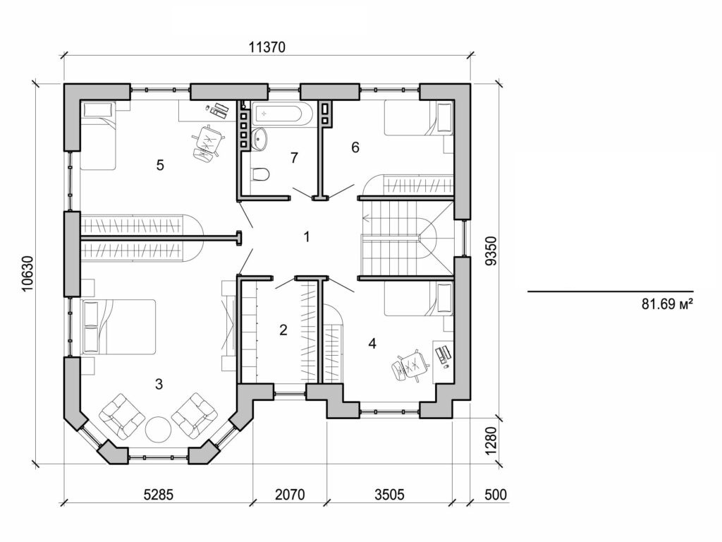 Visualization gallery - Two storey cottage
