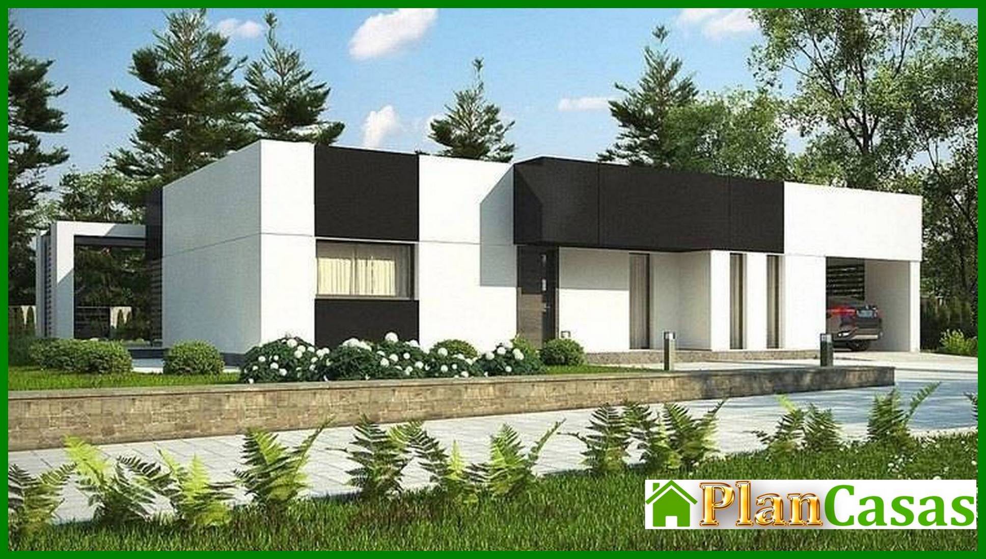 One-story project for a narrow site house plan