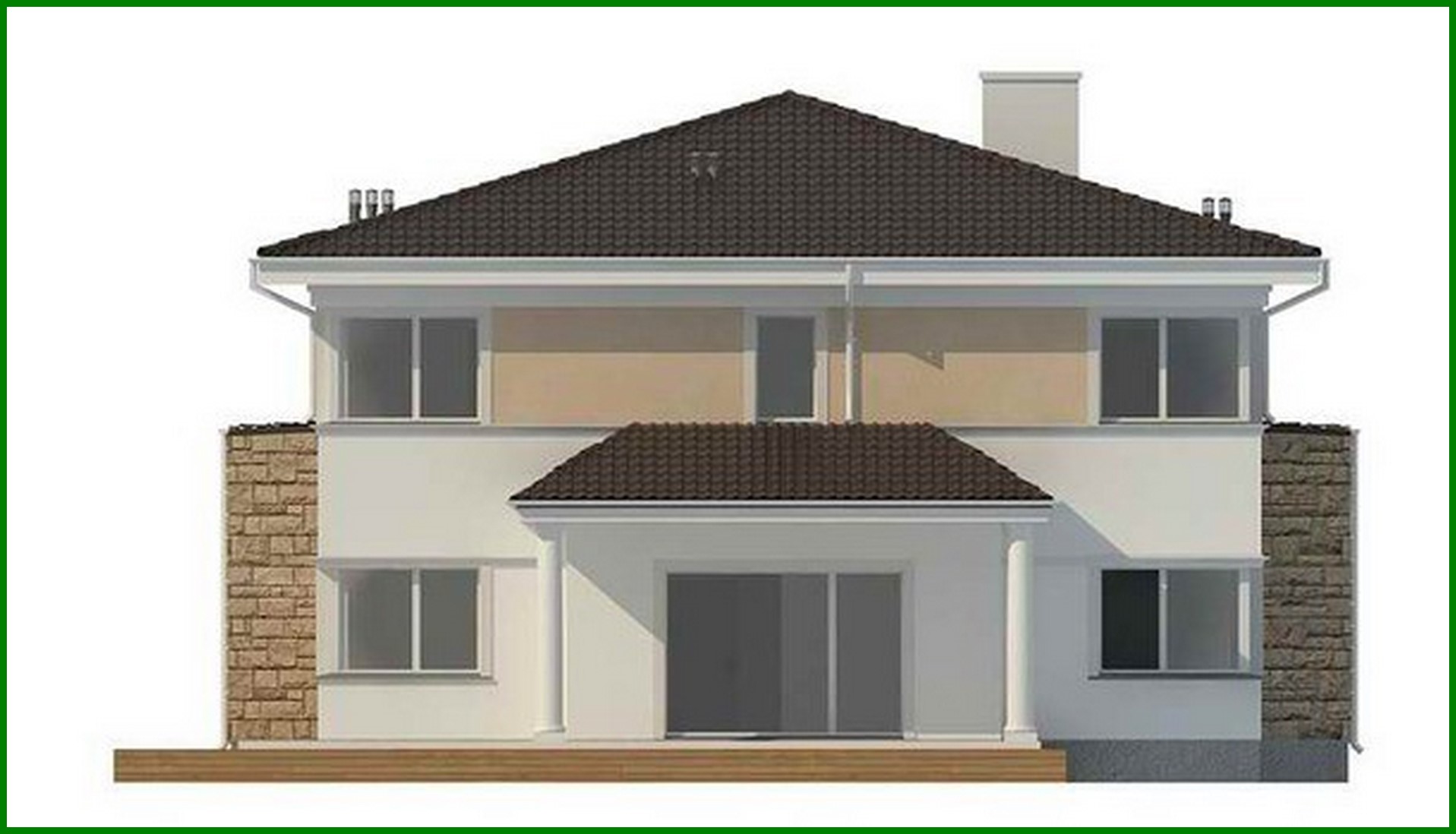 Visualization gallery - Design of a classic villa with a billiard room and sauna