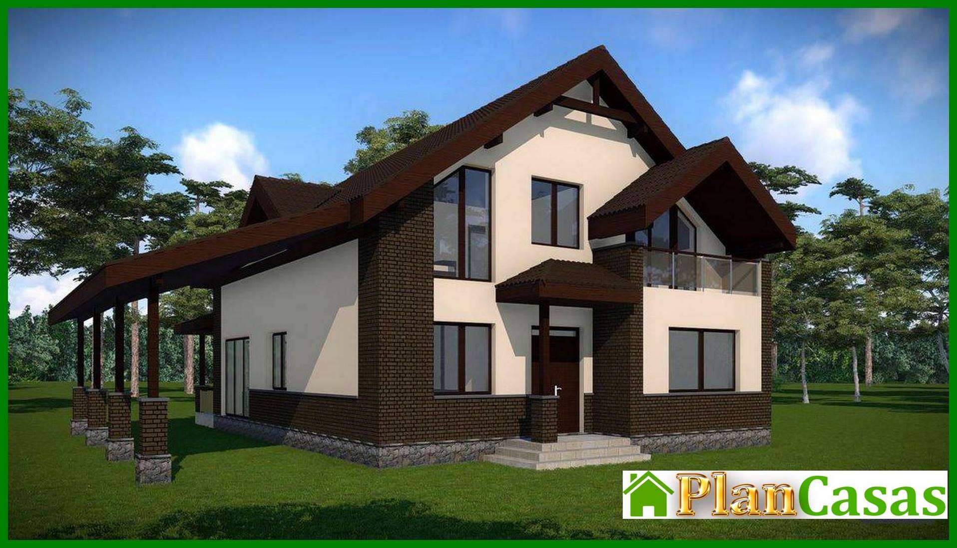 Visualization gallery - Comfortable attic house with a spacious terrace