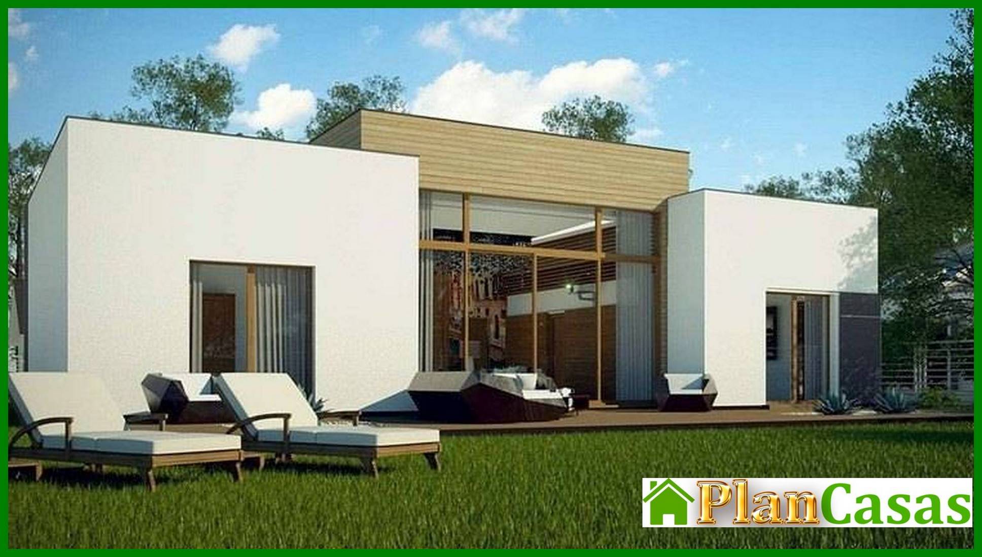 Visualization gallery - Project of a modern house with a spacious living room