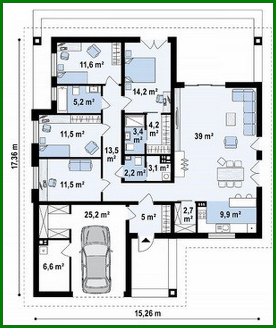 Visualization gallery - One-floor house