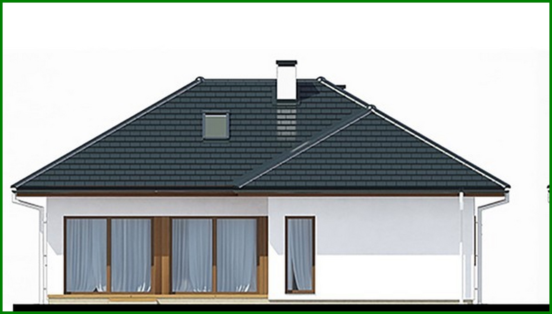 Visualization gallery - Presentable residential house with a semi-closed veranda