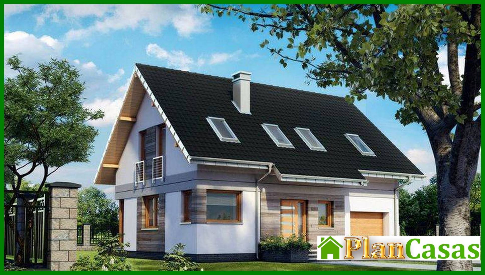 Visualization gallery - Cozy house building with a spacious living room