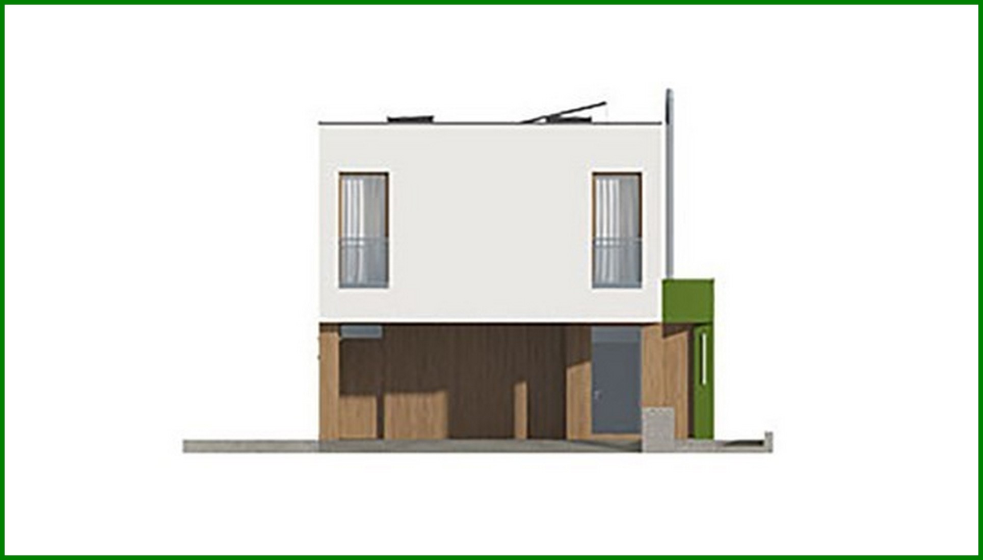 Visualization gallery - Chic two-story narrow house